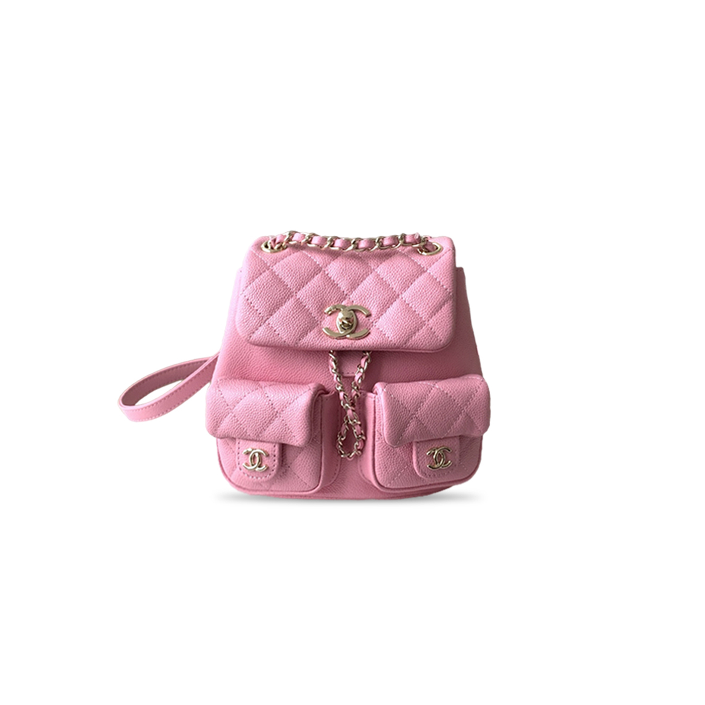 CHANEL MASTER SMALL DUMA BACKPACK PINK CALFSKIN AS3787 (17.5*16.5*10cm)